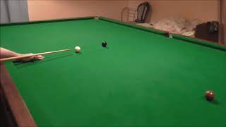 ANDY HUNTER TRIES OUT A PAIR OF JOHN PARRIS CUES