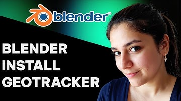 How to install Geotracker in blender