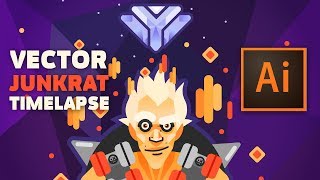 JUNKRAT Vector Character Design Timelapse in Adobe Illustrator