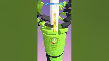 Stack Ball 3D - Level 57 - Funny Gameplay #shorts