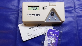10pcs Sensors HAKKO 191 Tip Thermometer Solder Iron Tip Digital Tester DC 9V