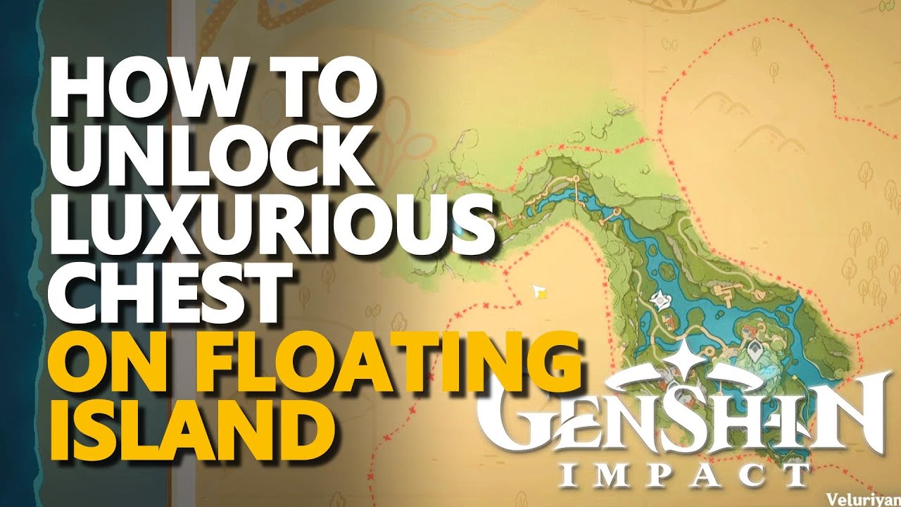 How to unlock Luxurious chest on top of floating island Genshin Impact