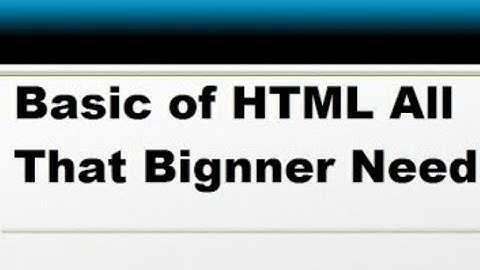 Basic of Html l IT  I Part 1-#ch-1web publishing  l jai commerce