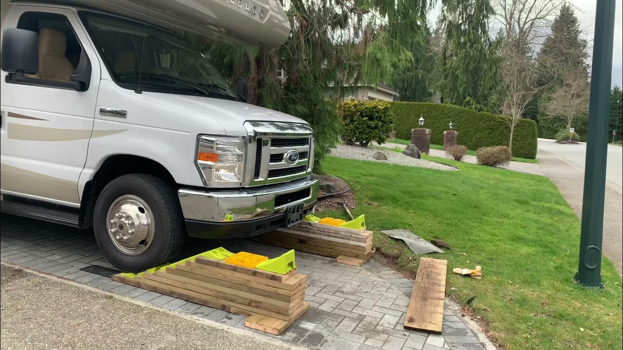 Diy RV leveling ramps .自制rv 调平块 YouTube