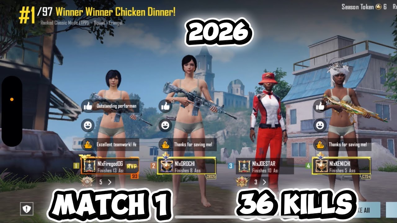 36 kills | In game qualifiers BGIS 2026| kill Domination 100%  