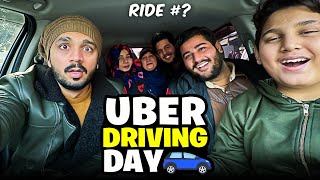 I became uber Driver for all the Rajab's Family🚖puri puri family bitha li...😂