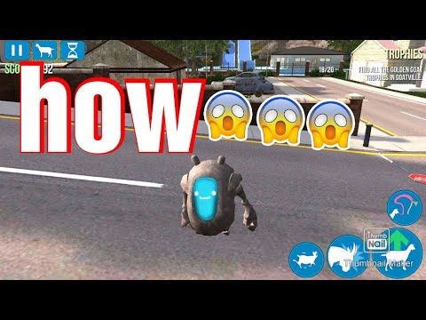 How to get stoned robot goat in goat simulator - YouTube