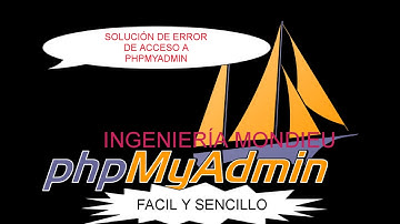 SOLUCION DE ERROR AL ACCEDER A PHPMYADMIN