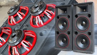 कडक Mid-B Dj Top क लए य Beta Four क 1000W Speaker