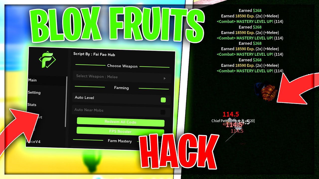 🏆NEW] HOW TO GET USE Blox Fruits Script / Hack, Auto Farm + INSTANT  MASTERY