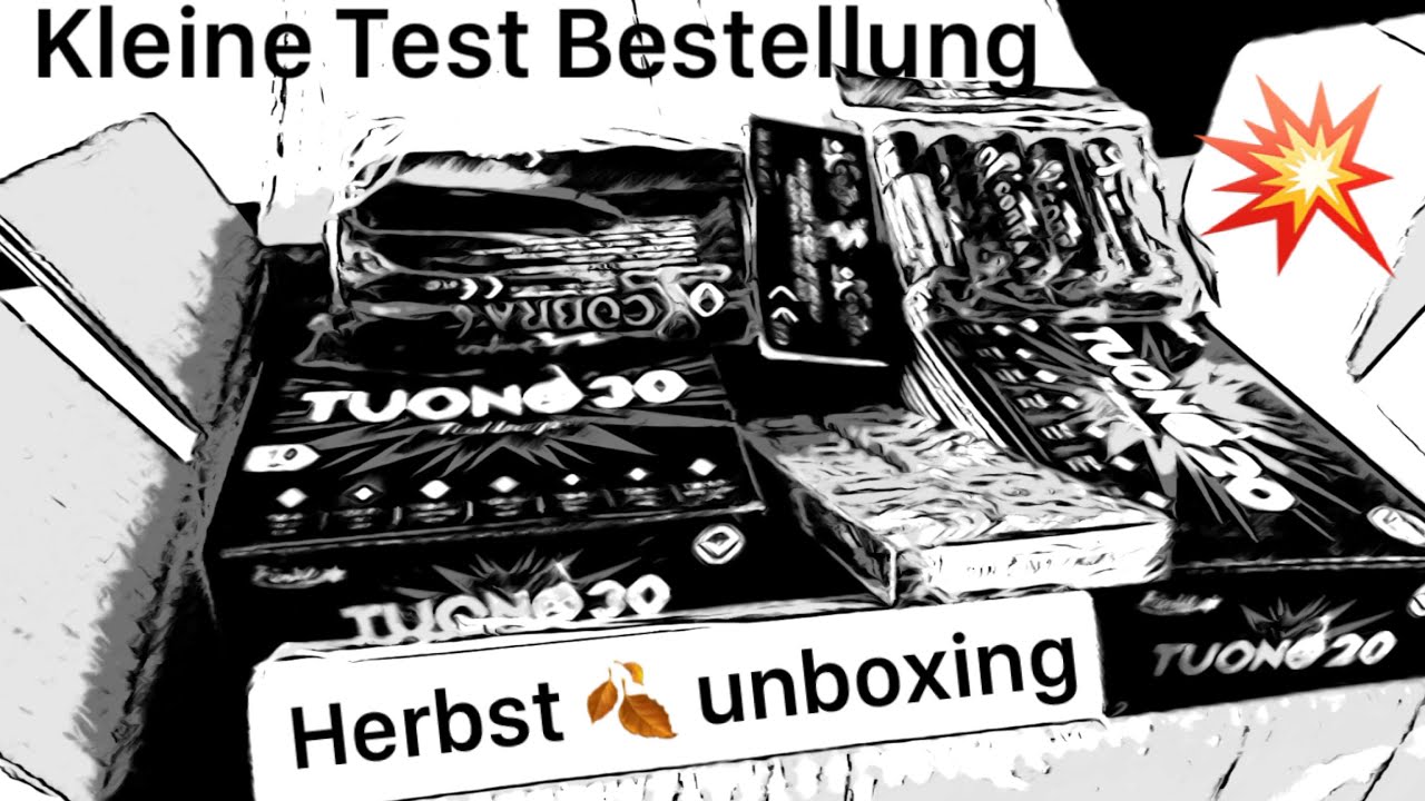 Pyro Shop Herbst Bestellung unboxing