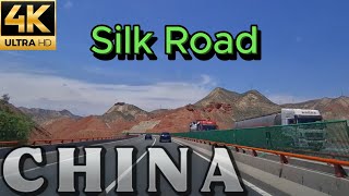 Lanzhou Silk Road 4K 60FPS Scenic Drive | Breathtaking Roads of Gansu, China