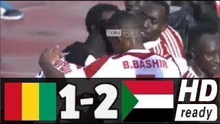 ملخص مباراة السودان وغينيا 2-1 ركلة جزاء ضاىْعة لمنتخب السودان - بطولة افريقيا