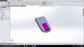 Center two different size pieces - Advanced mate (Width) - solidworks 2015 - video 81