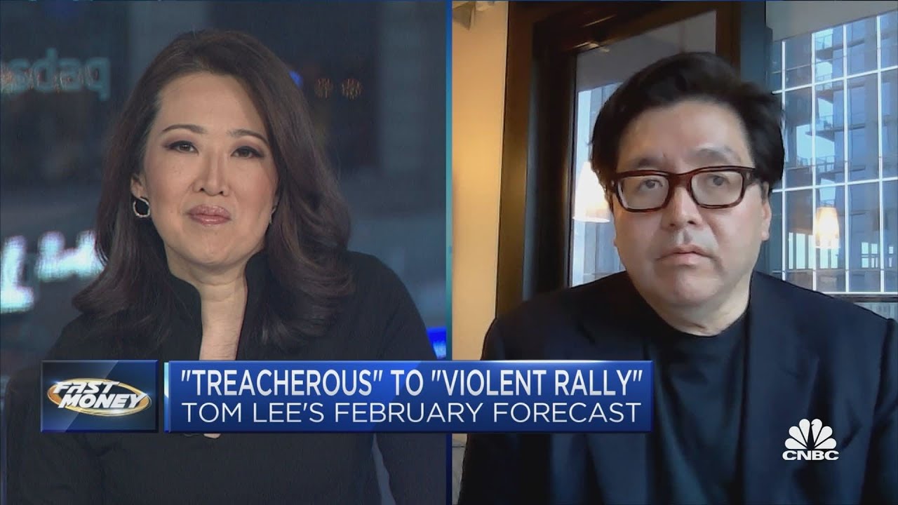 Tom Lee: 'Treacherous' market activity paves way for 'violent rally' in  February - YouTube