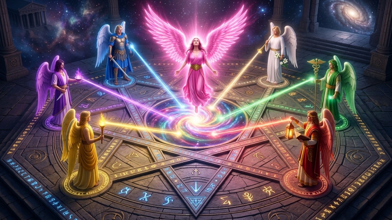 The Seven Archangels 🤍Clearing All Dark Energy While You Sleep