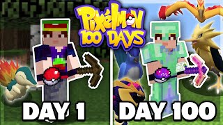 I Survived 100 Days of Minecraft PIXELMON... Heres What Happened