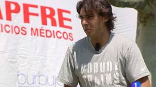 Rafael nadal, entrevista hoy en barcelona