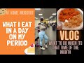 VLOG 04| What I Eat In A Day On My Period| Managing Period Weight| Lower Body Workout Explained