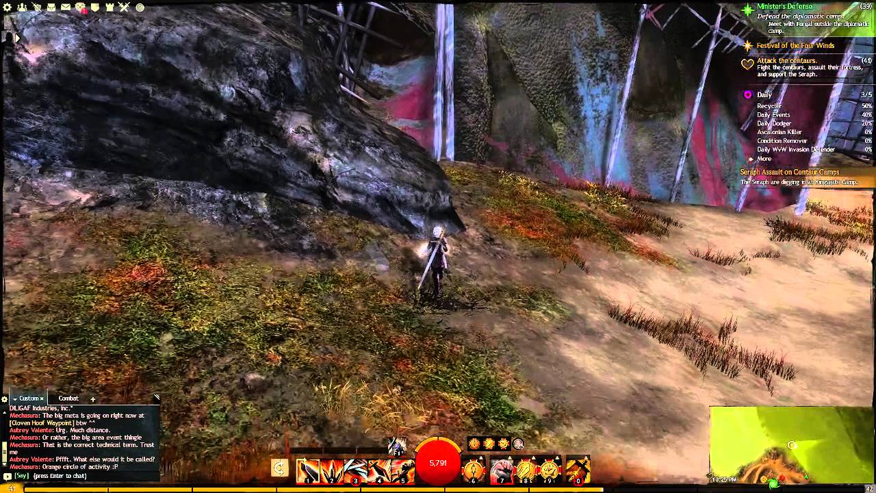 GW2 Harathi Hinterlands Hidden Chest in Cloven Hoof Pass