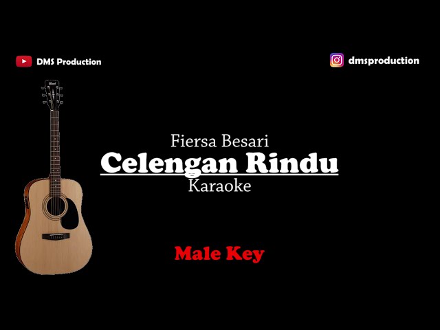 Fiersa Besari - Celengan Rindu (Male Key) Karaoke Akustik (Gitar + Lirik) class=