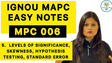 MPC 006 Easy Notes Explanation Part 5 #ignoumapc #mpc006