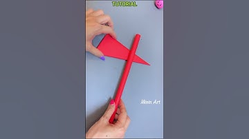 Tomahawk making out of paper - tutorial #shorts #tomahawk  #origamitoy #papercrafts