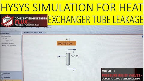 L-09 Hysys Simulation, exchanger tube leak,Relief load calculation, Fire Case, PRV Safety Valve, PSV