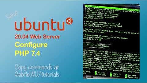 9 Configure PHP-fpm 7.4  Ubuntu 20.04 and NGINX
