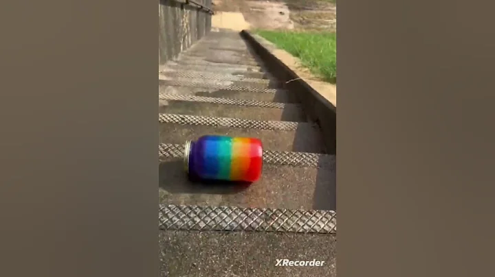 bottle rolling down stairs🌵#asmr