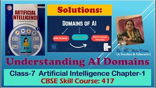 Solutions Grade-7 Chapter-1 Understanding AI Domains | AI | CBSE Skill Course code 417 | Anju Verma