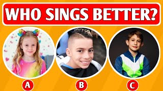 Who is Better Singer? #143 | Like Nastya, Royalty Family, Nidal Wonder, Salish Matter, Mrbeast