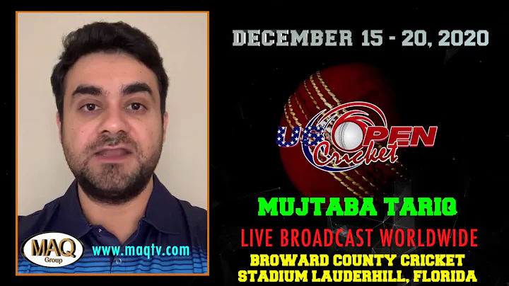 MUJTABA TARIQ WILL BE A PART OF US OPEN CRICKET 2020