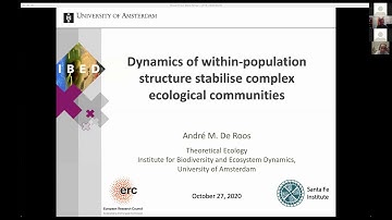 André de Roos - Dynamics of within-population structure stabilise complex ecological communities
