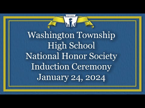 Washington Township High School National Honor Society Induction Ceremony 2024