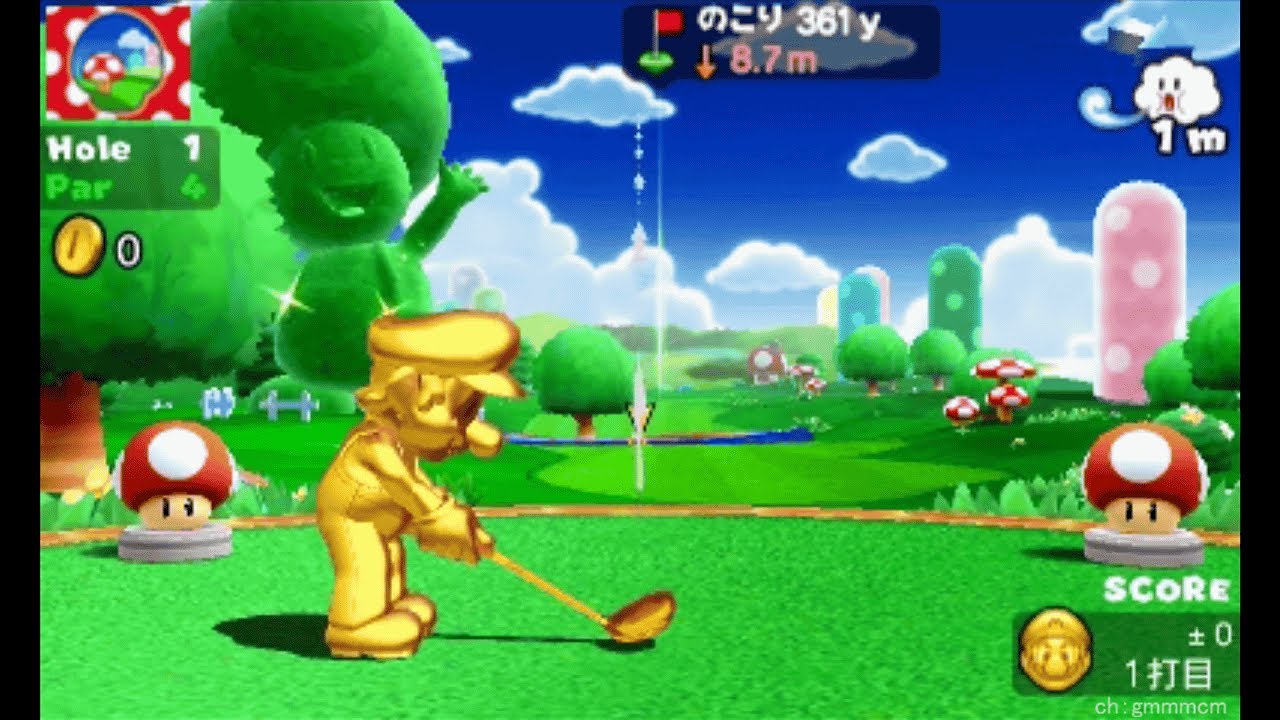 マリオゴルフ ワールドツアーのゴールドマリオ Mario Golf World Tour
