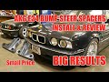 AKG BMW E34 E32 Bump Steer Spacer Install & Review. A MUST HAVE for lowered cars!