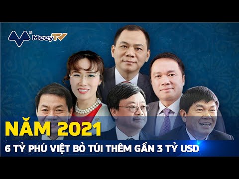 Video 6 TỶ PHÚ VIỆT BỎ TÚI THÊM GẦN 3 TỶ USD TRONG NĂM 2021 - youtube