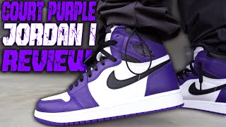 2020 JORDAN 1 COURT PURPLE REVIEW AND ON FOOT IN 4K !!!