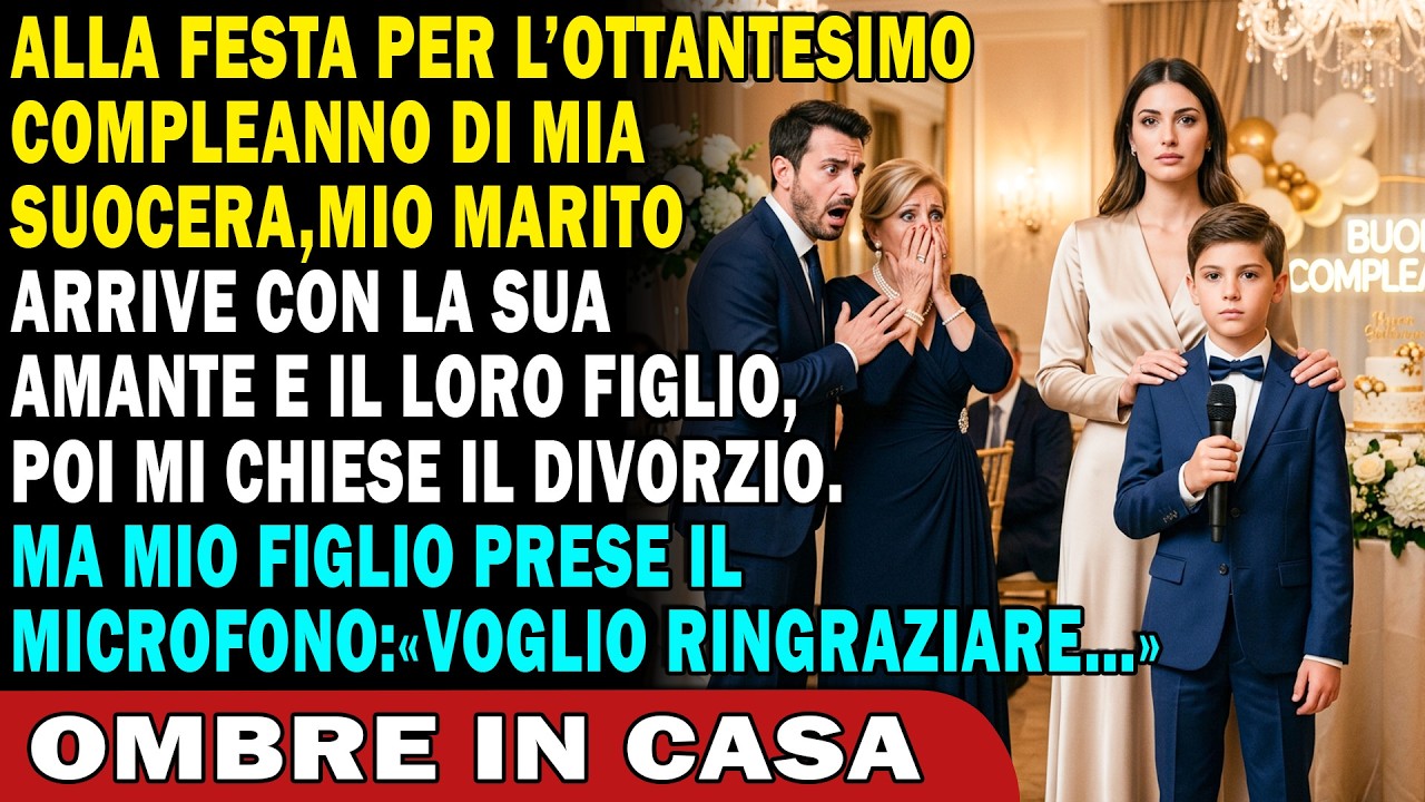 Mio marito è entrato al compleanno di mia suocera con l'amante incinta e un bambino che era il suo ritratto. Erano le nove di sera, hotel Principe di Savoia, sala piena. Si è inginocchiato e ha...