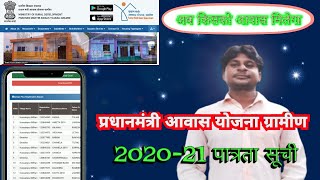 How to check pm awas Yojana list 2020-21 | pradhan mantri yojana patrata suchi kaise dekhen