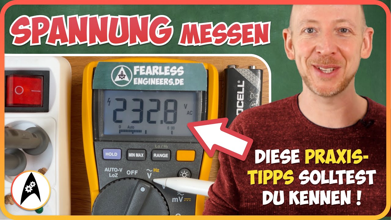 Spannung (AC & DC) richtig messen (Multimeter-Basics) 