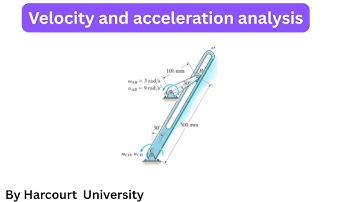 Velocity and acceleration analysis of a quick return mechanism