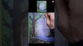 waterfall/#shorts/Oil Painting…