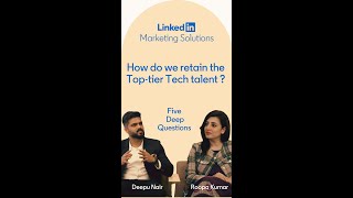 How do we retain Sr Tech Talent in an organization ? - Roopa Kumar, Founder & Gr CEO with Deepu Nair