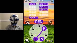 WORDSCAPES UNCROSSED LONE LEVELS 1 - 20 ANSWERS (TWILIGHT) masaya ang mga salita screenshot 4