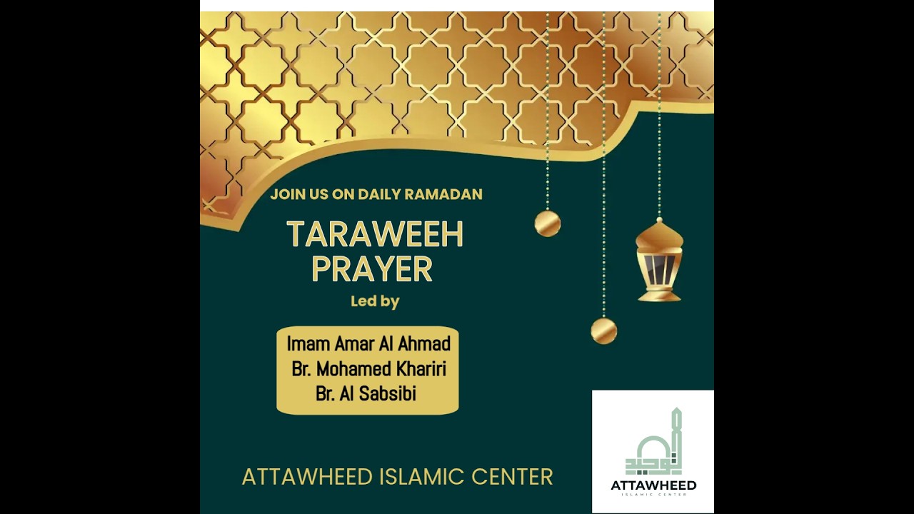1st night of Ramadan 2026 - Taraweeh Prayer