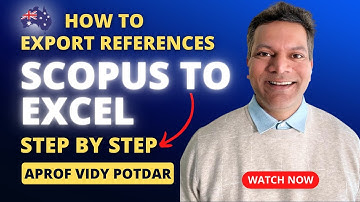How to Export Reference Lists from Scopus (or Web of Science) to Excel? | Step by Step