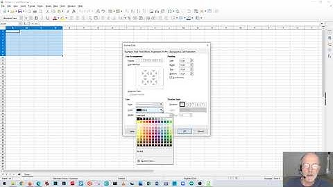 Cell outlines in Libre Office Calc