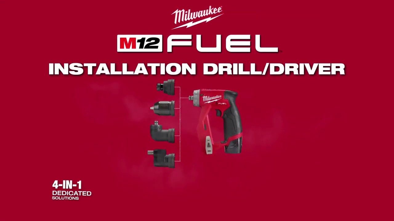 Perceuse Visseuse MILWAUKEE M12FDDXKIT-202X Fuel 2 x 2,0 Ah 12V à mandrin  amovible 4933464979